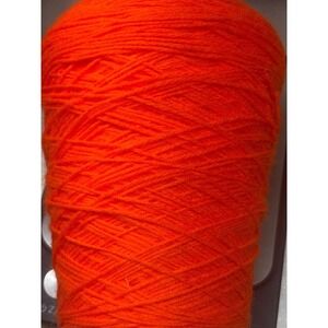 Heirloom Tangerine Wool Yarn‎ Cone 3/11 12.45 oz Bright Orange